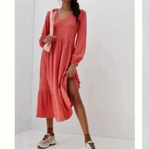 - Anthropologie knit midi dress